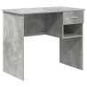 Mesa com armazenamento cinza concreto 90x49.5x75 cm madeira engenheirada 2
