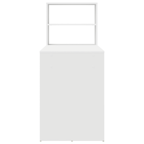 Mesa com Armazenamento Branca 113x54x120 cm Madeira Derivada M 5