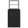 Escritorio con almacenamiento roble negro 113x54x120 cm Madera 5