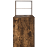 Escritorio con Almacenamiento Roble Ahumado 113x54x120 cm Madera Ingenierizada 5