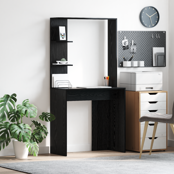 Escritorio de Computadora de Roble Negro Roble Negro D