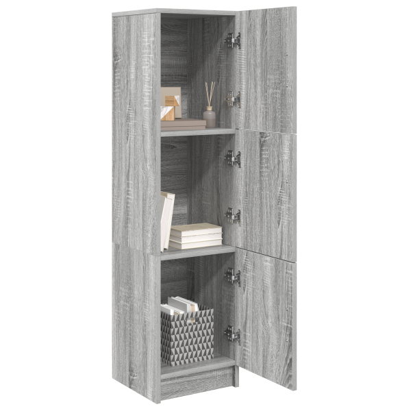 Aparador Gris Sonoma Gris Madera MDF Estándar Aparador Gris M 3