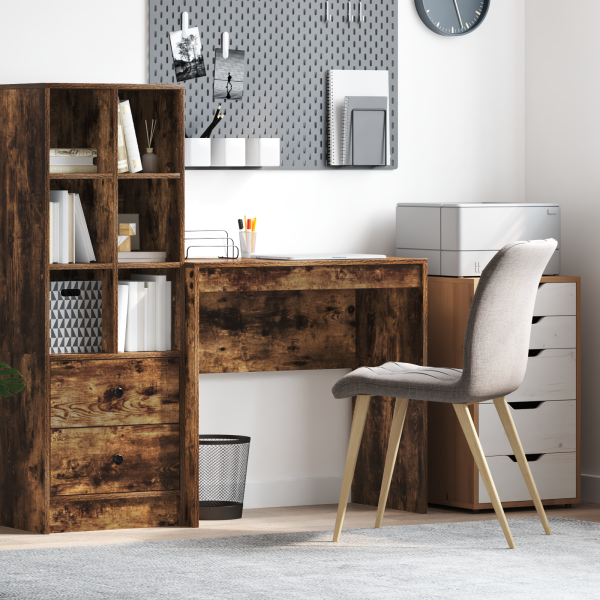 Escritorio de Escritura Roble Ahumado Madera Elaborada Compacto D