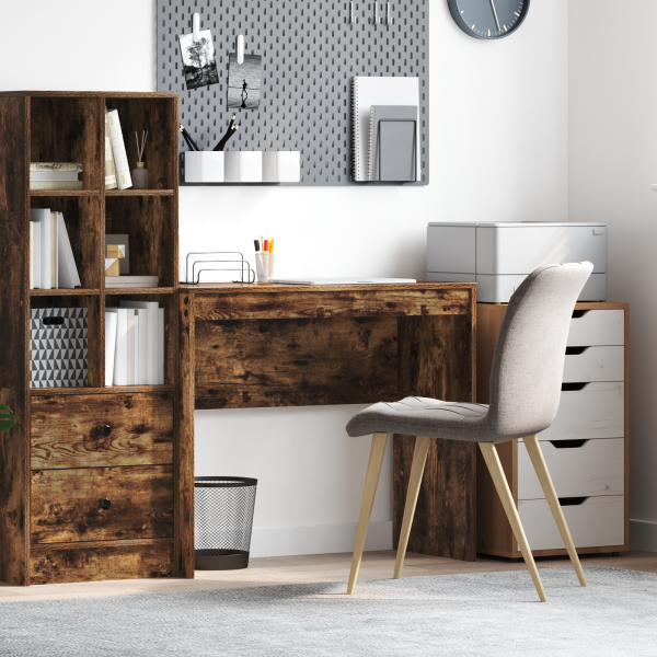 Escritorio de Escritura Roble Ahumado Madera Ingenierizada D