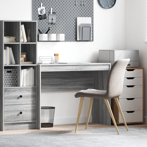Escritorio de Computadora Gris Sonoma MDF 100 x 40 x 76 cm D