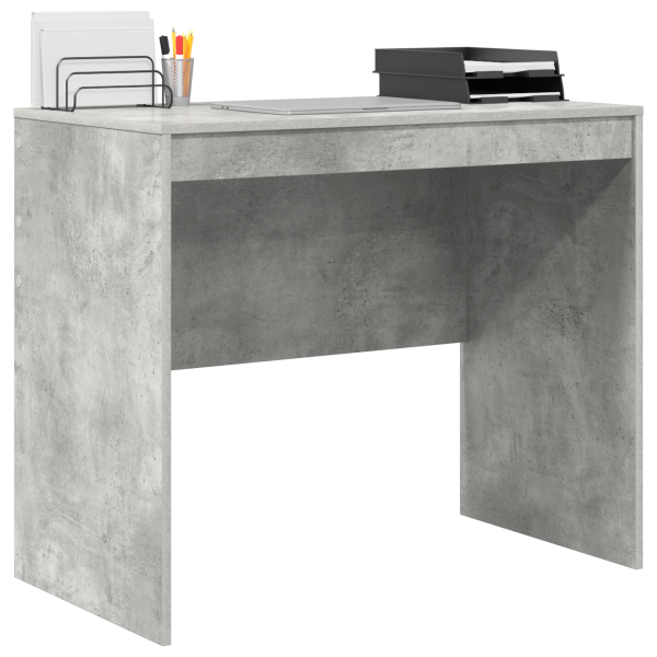 Escritorio de Computadora Gris Concreto Tablero MDF 90 x 50 x 76 cm M 3