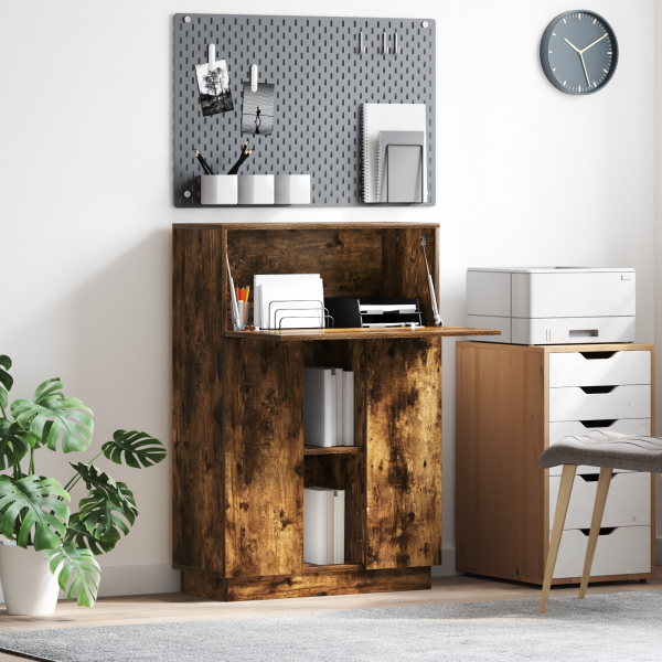 Escritorio de Escritura de Roble Ahumado Roble ahumado D