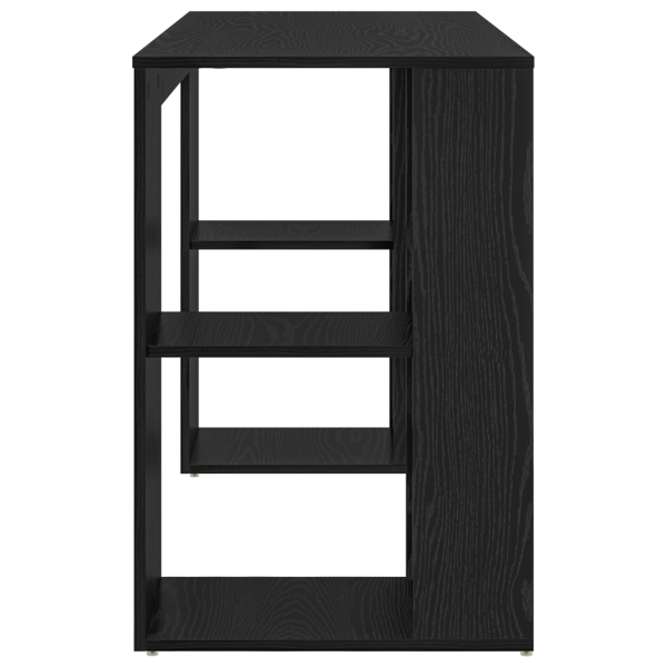 Escritorio Computadora Roble Negro Roble Negro MDF Mediano M 5