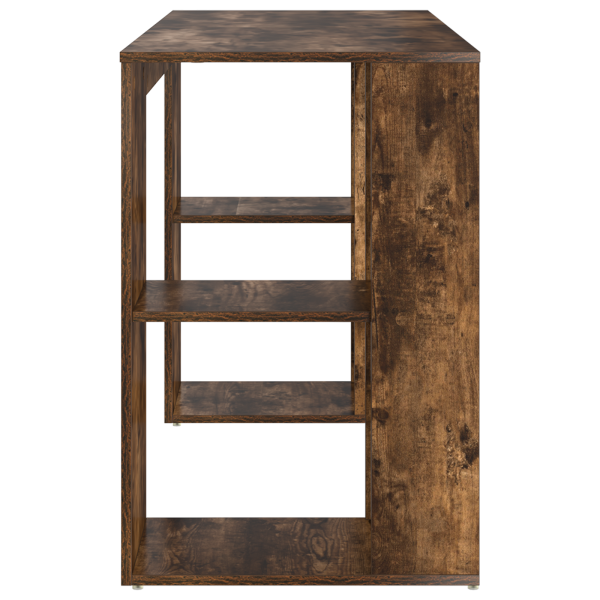 Escritorio Marrón Roble Ahumado Madera Maciza Mediano M 5