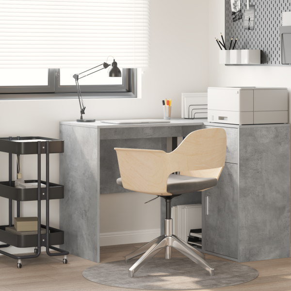 Escritorio de Escritura Gris concreto Madera compuesta Compacto D