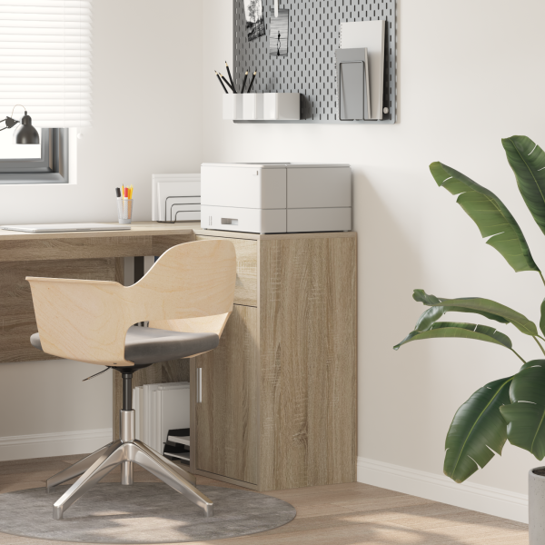 Armario de Almacenamiento de Roble Sonoma Roble Sonoma MDF Mediano D