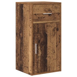 Armario Marrón de Almacenamiento Madera Vieja Madera Reciclada H