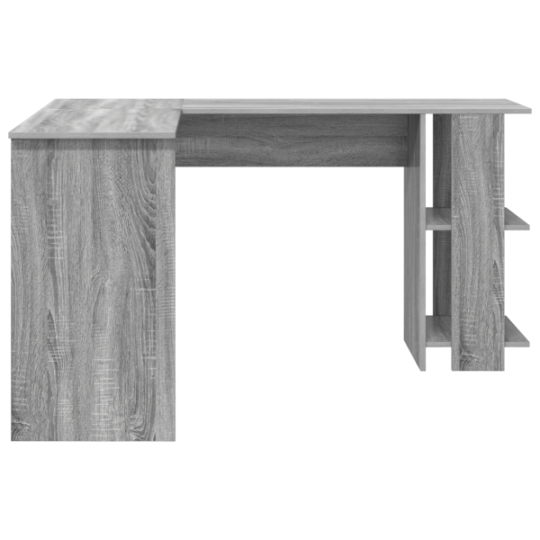 Mesa de canto cinza Sonoma com armazenamento 140x113.5x75cm M 5
