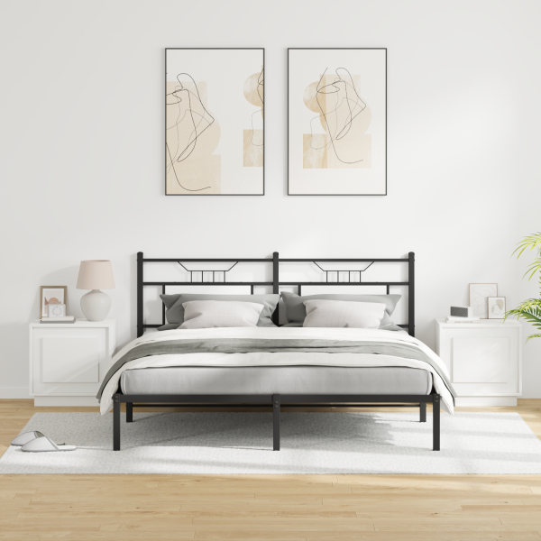 Cabinetes de Noche con Luces LED 2 pcs Blanco 44x34.5x45 cm M 5