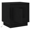 Cabinete de Noche con Luces LED Roble Negro 44x34.5x45 cm 5