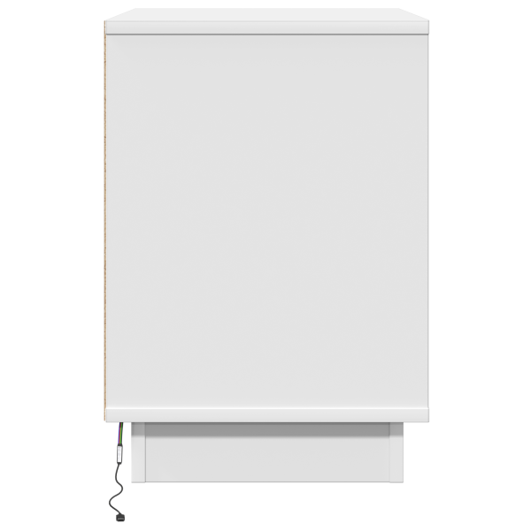 Criado-mudo com LED Branco 50x34.5x50 cm M 5