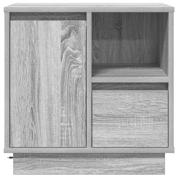 Cabinet de Noche con LED Gris Sonoma 50x34.5x50 cm M 3