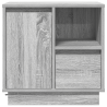 Cabinet de Noche con LED Gris Sonoma 50x34.5x50 cm 3
