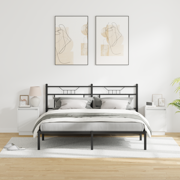 Criados-mudos com Luzes LED 2 pcs Branco 39x34.5x50 cm M 5