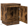Cabinet de Noche con Luces LED Roble Ahumado 39x34.5x50 cm 5