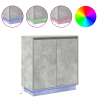 Buffet  com LED Cinza Concreto 71x34.5x75 cm de madeira engenheirada 4