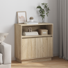 Sideboard com LED Carvalho Sonoma 71x34.5x75 cm em Madeira Ingienirada 1