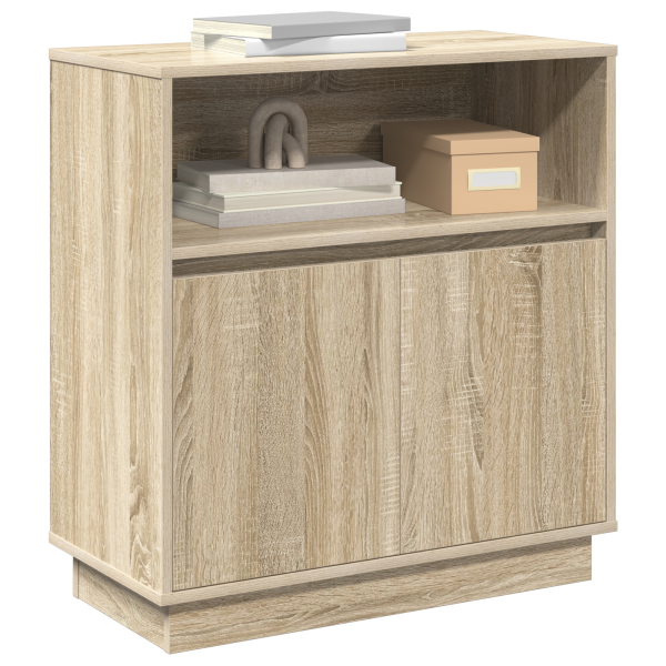 Sideboard com LED Carvalho Sonoma 71x34.5x75 cm em Madeira Ingienirada M 3