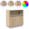 Sideboard com LED Carvalho Sonoma 71x34.5x75 cm em Madeira Ingienirada 4