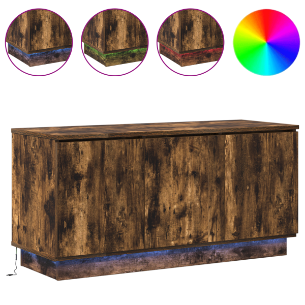 Cabinet de TV Ahumado 100x38x49 cm Madera Elaborada M 4