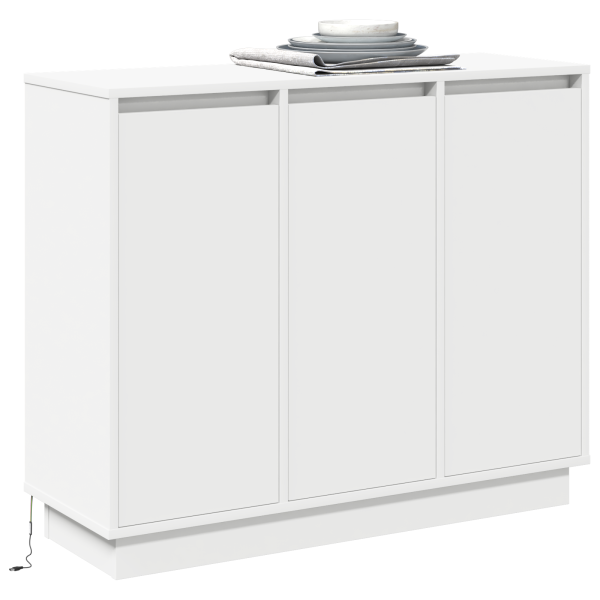 Sideboard  con LED blanco 90x32x75 cm de madera M 3