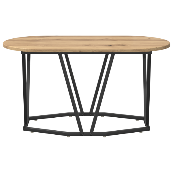 Mesa de café  Artisan de roble de 80x40x40.5 cm en madera y metal M 4