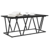 Mesa de café  en negro y roble. 100x50x40 cm. de madera y metal 3