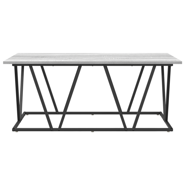 Mesa de Centro Cinzento Sonoma 100x50x40 cm Feita de Madeira de Engenharia e Metal M 4