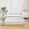 Cama de Chão  80x210 cm de Madeira Sólida de Pinheiro 4