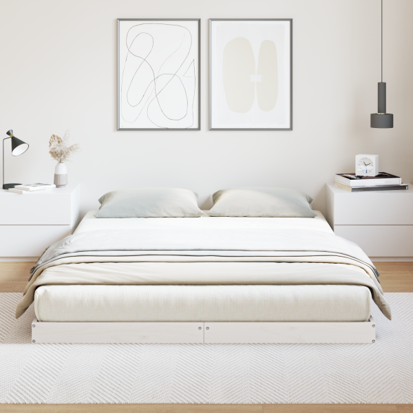 Cama de chão  160x220 cm Madeira de pinho M 4