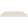 Estructura de cama de suelo madera maciza de pino 160x220 cm 5