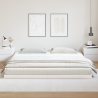 Estrutura de Cama Floor  Branca 180x220 cm em Madeira Sólida de Pinheiro 4