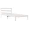 Estructura cama y cabecero madera maciza pino blanco 80x210 cm 2