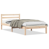 Cama  com cabeceira 80x220 cm em madeira de pinho 3