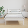 Estructura cama y cabecero madera maciza pino blanco 100x220cm 4