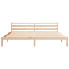 Cama com Cabeceira  200x220 cm Madeira de Pinheiro Sólido 5