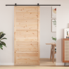 Puerta de Pasillo de Pino Madera Natural Madera de Pino Maciza 1