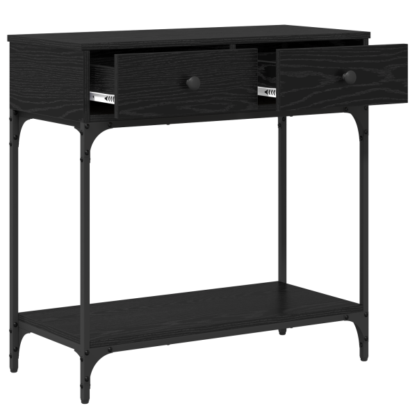 Mesa de Console Carvalho Preto 75x34.5x75 cm Madeira Engenheirada M 4