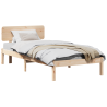 Estrado de Cama com Cabeceira 75 x 190 cm de Madeira de Pinho 3