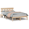 Estructura de Cama con Cabecero 120x190 cm Madera Maciza de Pino 4