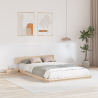 Estrado de Cama com Mesas de Cabeceira 120x200cm Madeira Maciça 1
