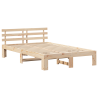 Marco de Cama de Madera de Pino Madera Natural Madera Maciza 2