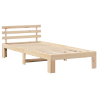 Estrutura de Cama de Madeira de Pinho Natural Madeira 75 x 190 cm 2