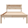 Estrutura de Cama com Cabeceira e LED - 80x200 cm em Madeira de Pinho Maciça 5