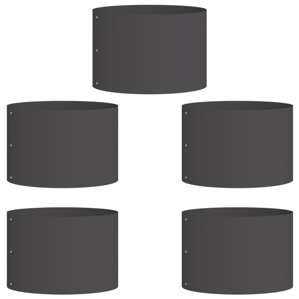 Vasos de Plástico Pretos Preto Plástico Médio Durável M 2